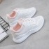 Wholesale Chunky White Casual Shoes Zapatos De Mujer Casual Lace Up Walking Style White Shoes For Women New Style