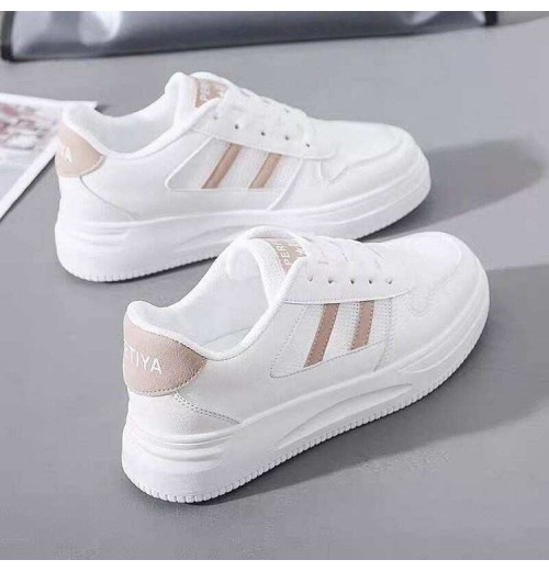 Autumn White Casual Shoes Women Girls New Design Simple Style Light Weight Slip-On Closed Fashionable Trend Custom Students