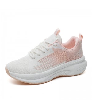 Custom Outdoor Women Sports Shoes with Thick Sole Fashion Breathable Casual Design Lightweight for Walking Style Shoes