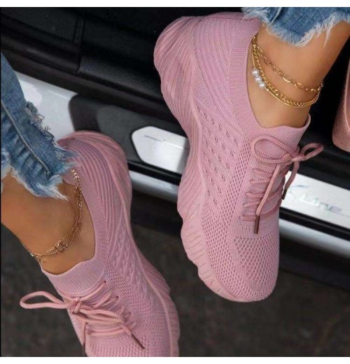 wholesale Casual Shoes Ladies Flat Shoes pink Female Sport Shoes White Running Sneakers New Arrivals Cheap Fashion for Women