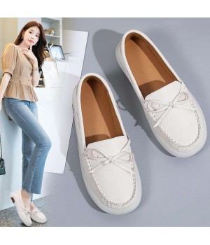 spring and autumn new Korean version thick sole casual shoes breathable leather sports shoes